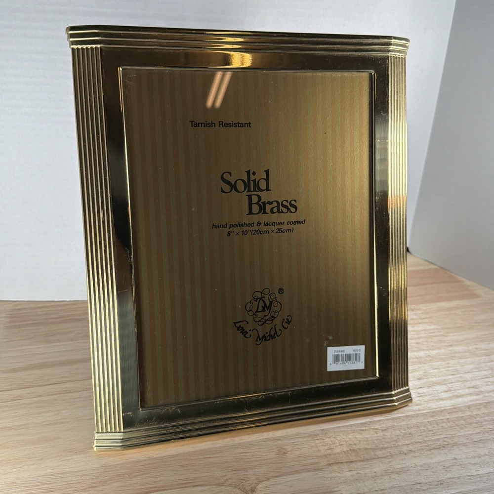 Vintage Bowon Solid Brass  8"x10" Hand Polished & Lacquered Photo Frame